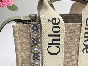 Chloe 385E6690U Small Woody Tote Bag Green - Default Title - View 3