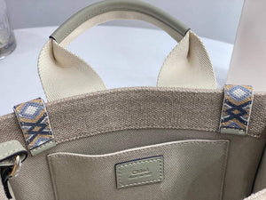 Chloe 385E6690U Small Woody Tote Bag Green - Default Title - View 8