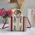 Chloe 385E6690U Small Woody Tote Bag Red - Default Title - View 1