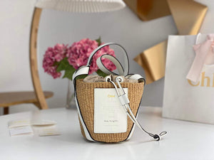 Chlo¨¦ CHC22SS391G56101 Small Basket Tote Bag White - Default Title - View 1