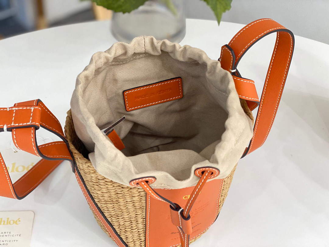 Chlo¨¦ CHC22SS391G56101 Small Basket Tote Bag Orange