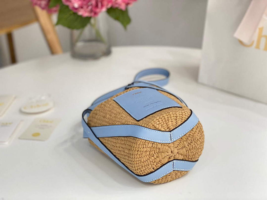 Chlo¨¦ CHC22SS391G56101 Small Basket Tote Bag Blue