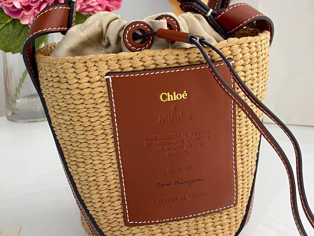 Chlo¨¦ CHC22SS391G56101 Small Basket Tote Bag Brown