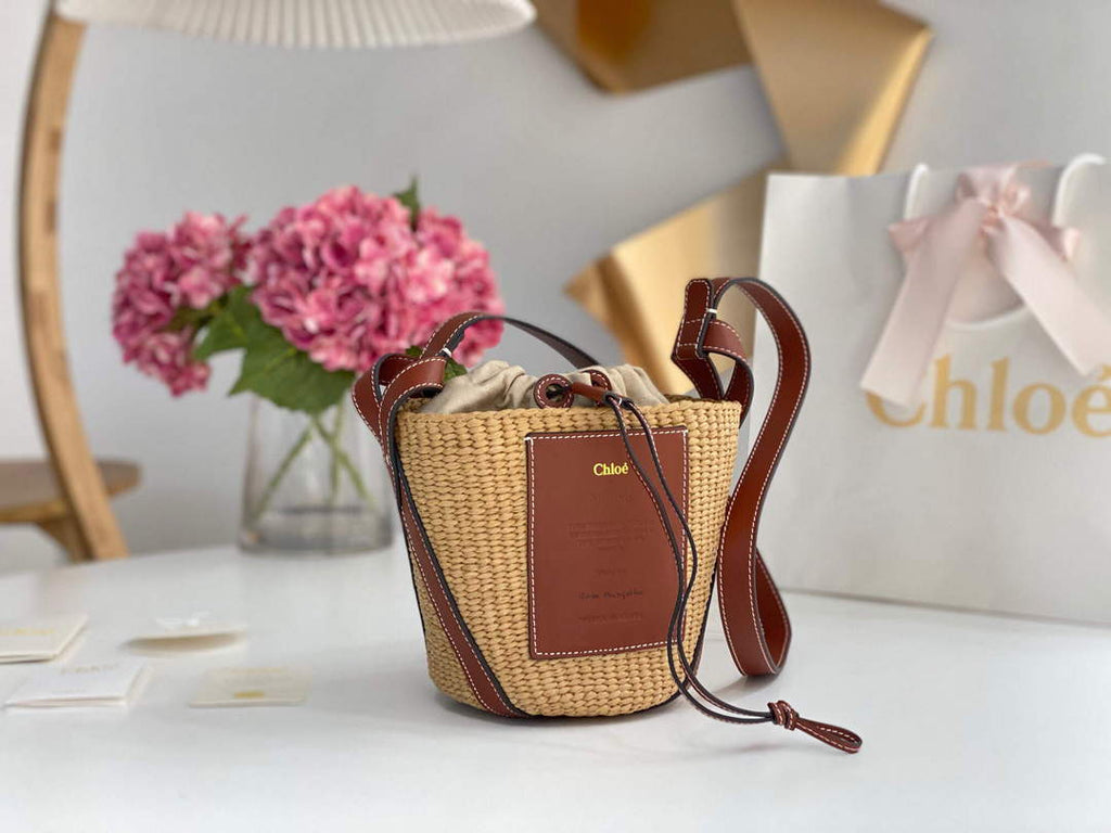 Chlo¨¦ CHC22SS391G56101 Small Basket Tote Bag Brown