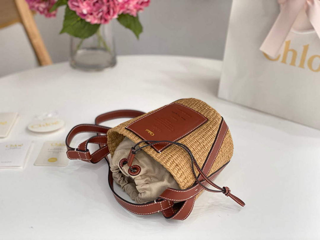 Chlo¨¦ CHC22SS391G56101 Small Basket Tote Bag Brown