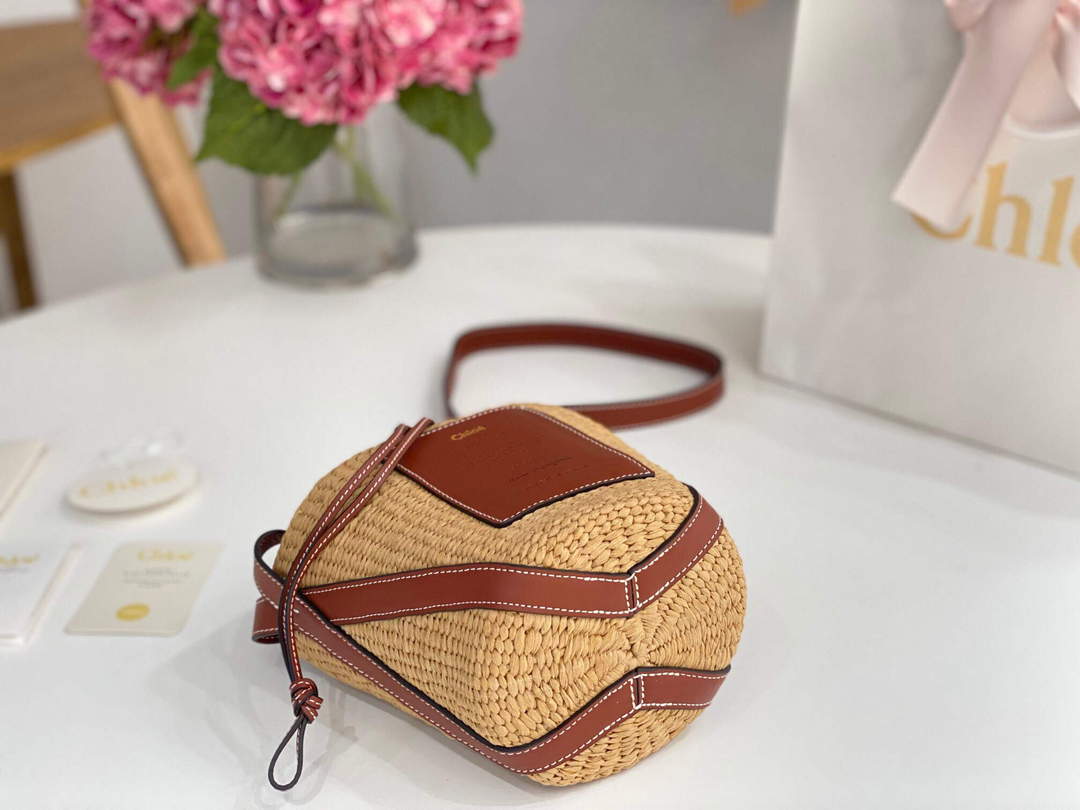 Chlo¨¦ CHC22SS391G56101 Small Basket Tote Bag Brown