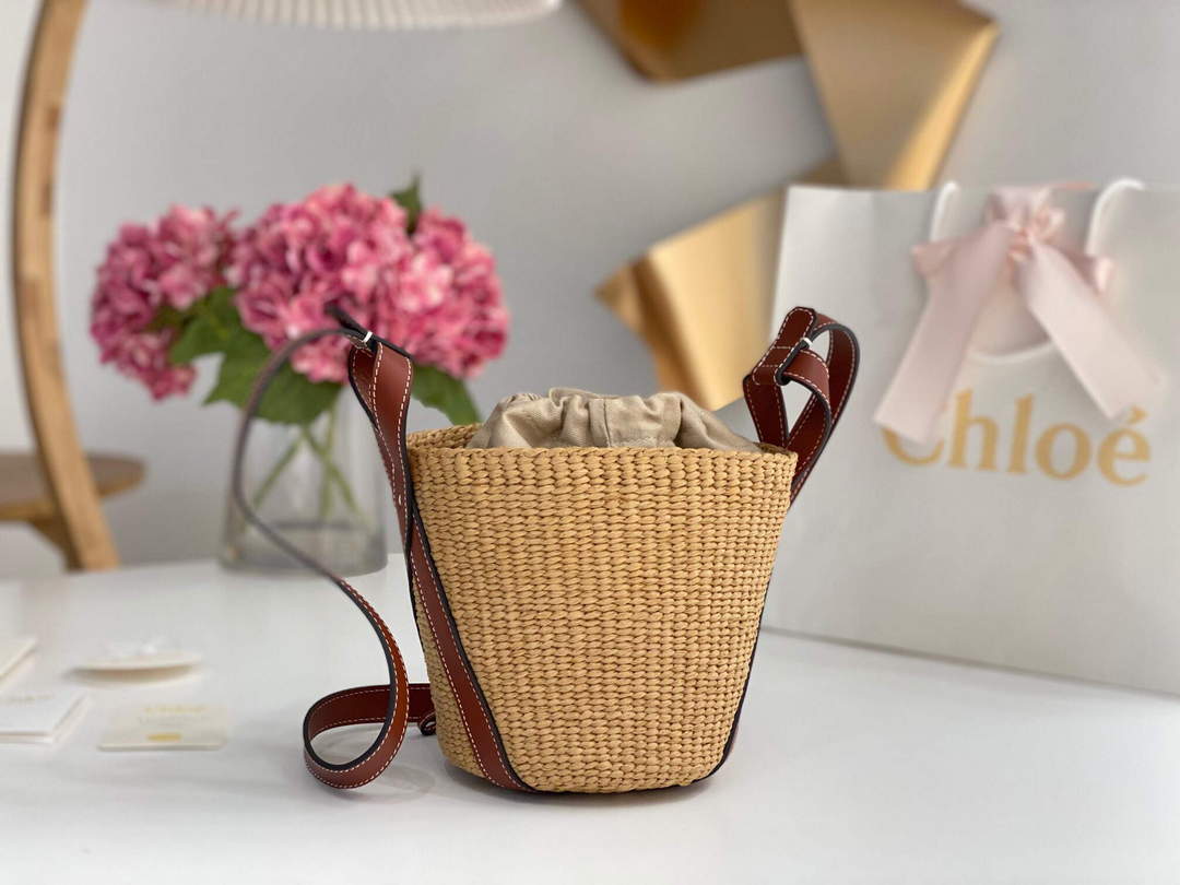 Chlo¨¦ CHC22SS391G56101 Small Basket Tote Bag Brown