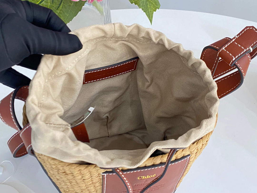 Chlo¨¦ CHC22SS391G56101 Small Basket Tote Bag Brown