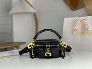 Chlo¨¦ CHC24AS534N83001 Small Camera Bag In Shiny Leather Black - Default Title - View 1