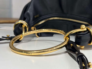 Chlo¨¦ CHC24AS611N72001 Small Bracelet Hobo bag in grained leather Black - Default Title - View 4