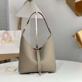 Chlo¨¦ CHC24AS629I316J5 Small Marcie Hobo Bag in grained leather Motty Grey - Default Title - View 1