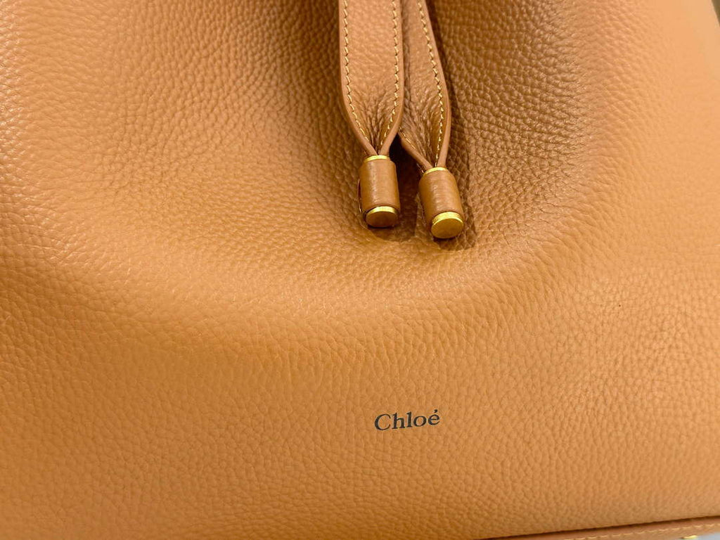 Chlo¨¦ CHC24AS630N5726M Marcie Hobo Bag in grained leather Clay Brown