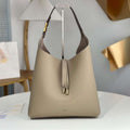 Chlo¨¦ CHC24SS630I3123W Marcie Hobo Bag in grained leather Motty Grey - Default Title - View 1