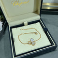 Chopard 85A183-5081 Happy Hearts Wings Bracelet  ethical rose gold diamond White stone - Default Title - View 1