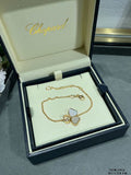 Chopard 85A183-5081 Happy Hearts Wings Bracelet  ethical rose gold diamond White stone