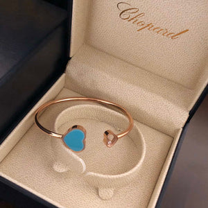 Chopard HAPPY HEARTS Barcelet 857482-5600 Rose Gold Blue Stone - Default Title - View 1