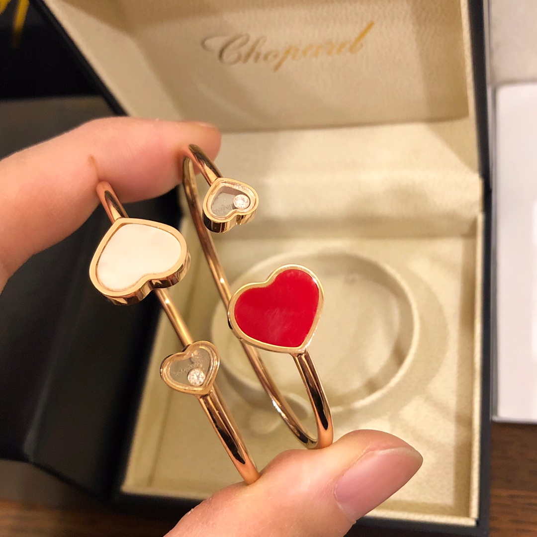 Chopard HAPPY HEARTS Barcelet 857482-5700 Rose Gold Red Stone - Default Title - View 8