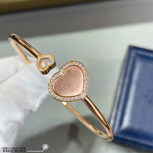 Chopard HAPPY HEARTS Barcelet 85A074-5300 Rose Gold With Diamonds Gold - Default Title - View 2