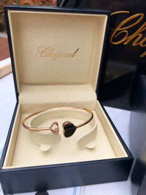 Chopard HAPPY HEARTS Barcelet857482-5200 Rose Gold ONYX - Default Title - View 1