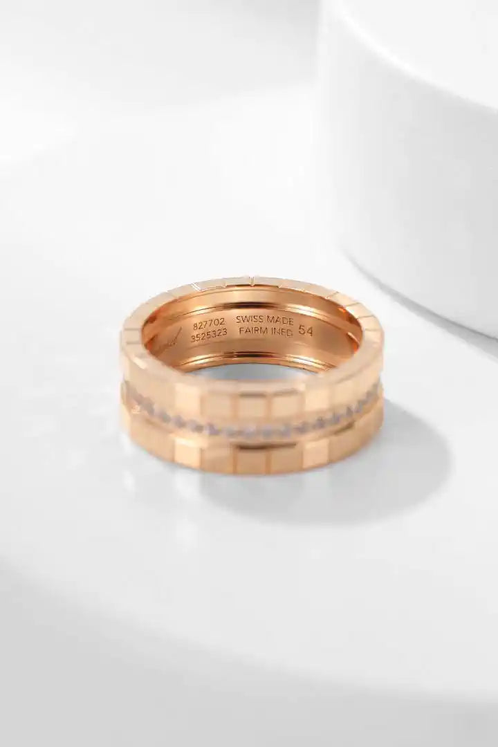Chopard Ice Cube Ring ethical white gold diamonds 827004-1040