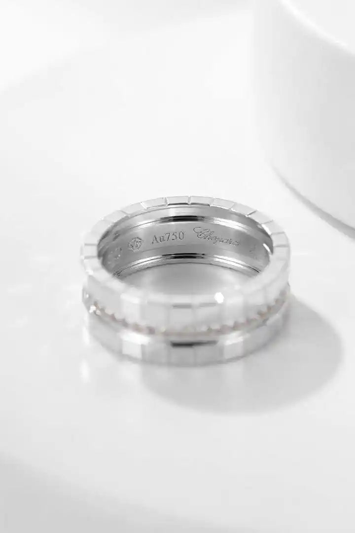 Chopard Ice Cube Ring ethical Rose gold diamonds 827004-5040