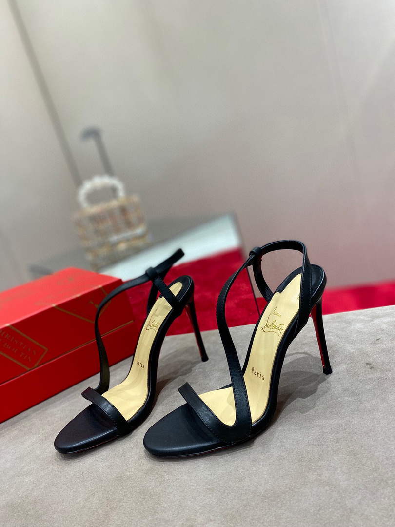 Christian Louboutin Sandal CL Pumps Shoes High 100mm 79681 - 35 - View 1