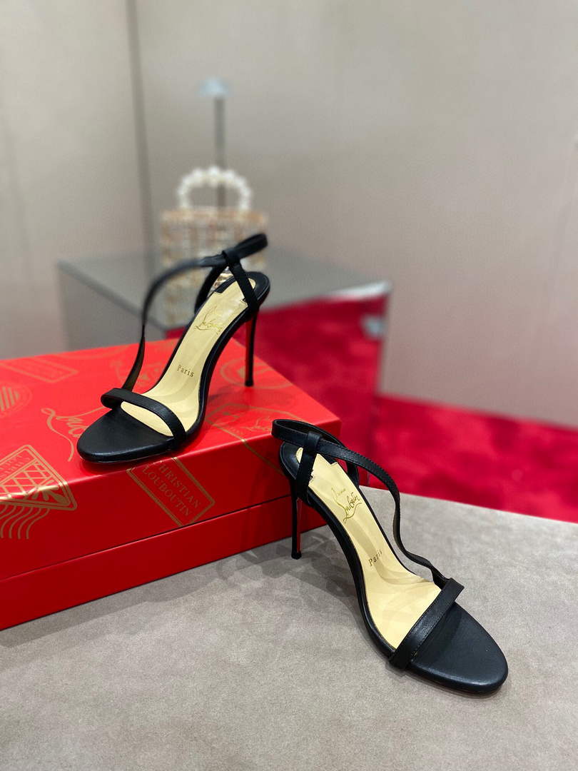 Christian Louboutin Sandal CL Pumps Shoes High 100mm 79681