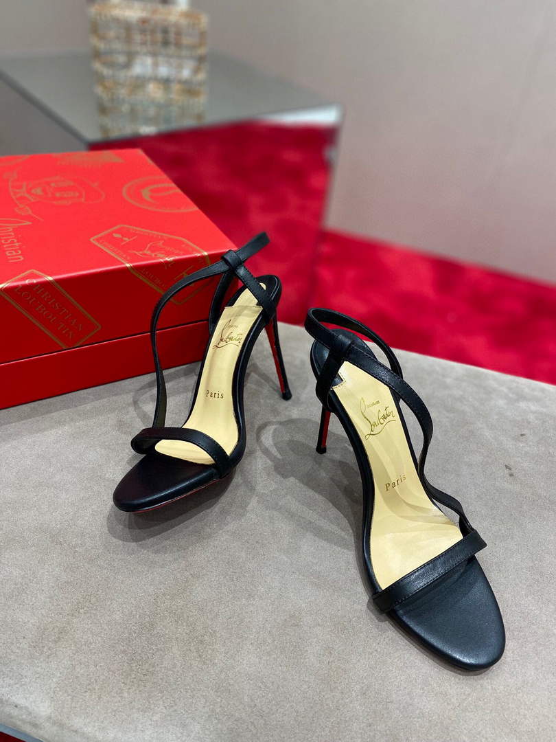 Christian Louboutin Sandal CL Pumps Shoes High 100mm 79681