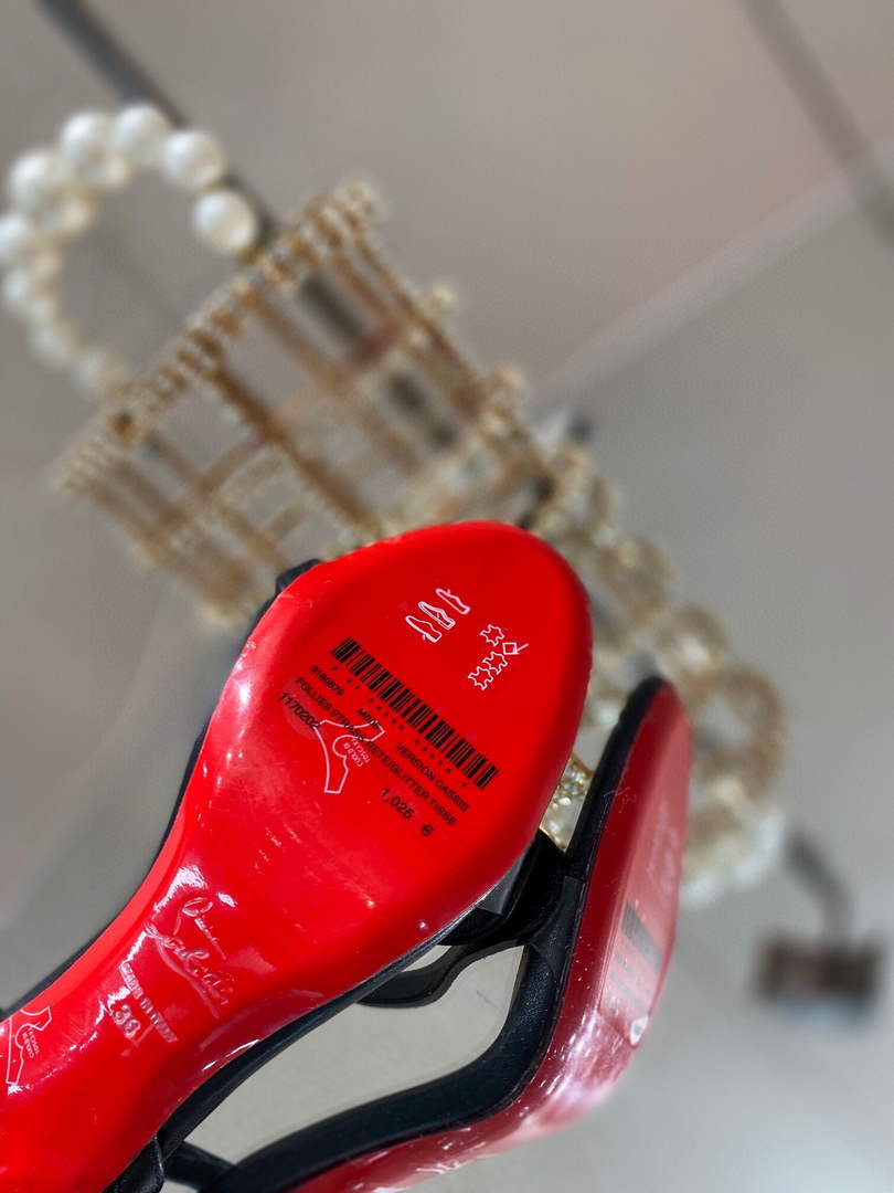 Christian Louboutin Sandal CL Pumps Shoes High 100mm 79681