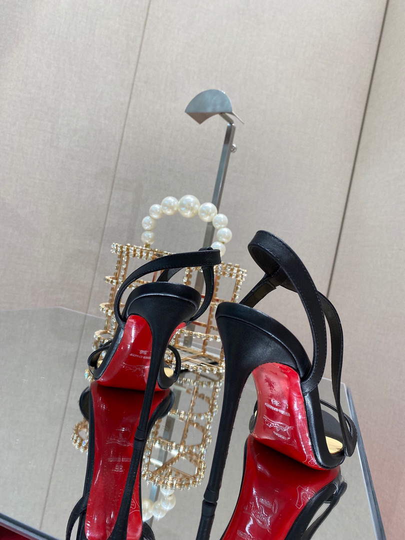Christian Louboutin Sandal CL Pumps Shoes High 100mm 79681