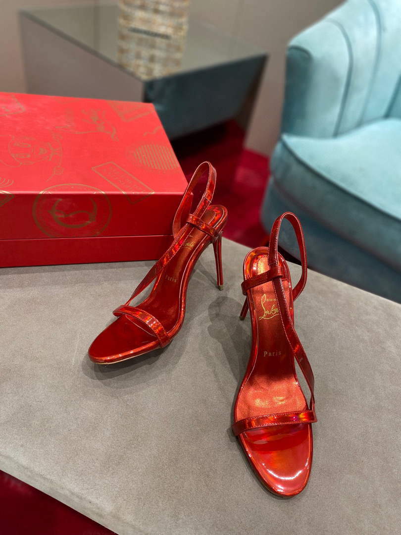 Christian Louboutin Sandal CL Pumps Shoes High 100mm 79682