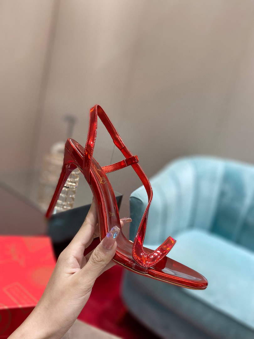 Christian Louboutin Sandal CL Pumps Shoes High 100mm 79682