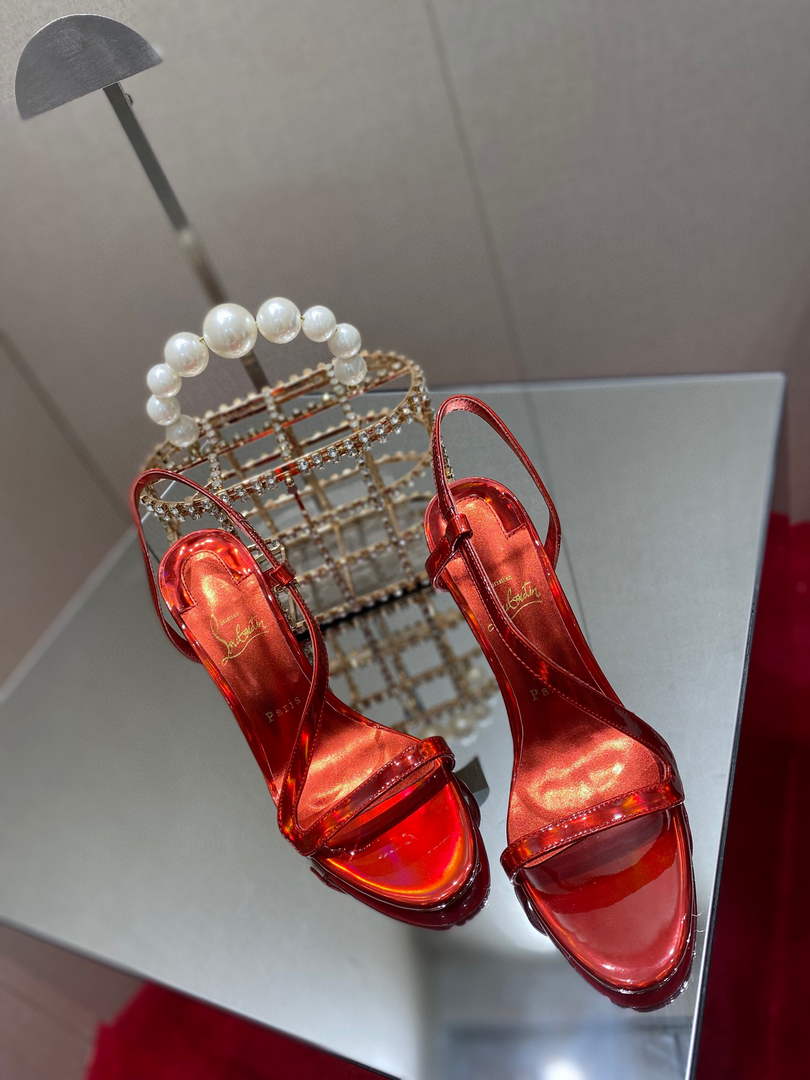 Christian Louboutin Sandal CL Pumps Shoes High 100mm 79682