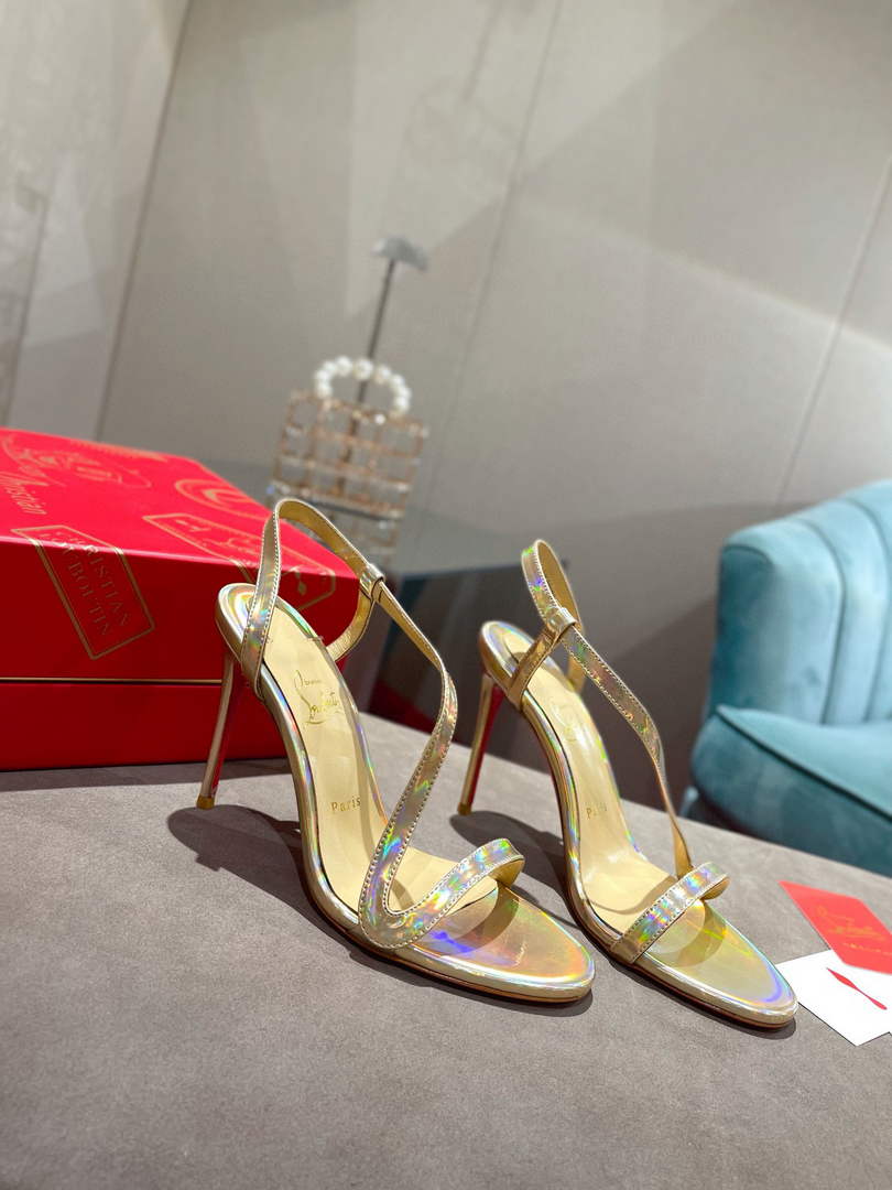 Christian Louboutin Sandal CL Pumps Shoes High 100mm 79683