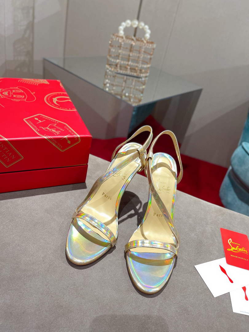 Christian Louboutin Sandal CL Pumps Shoes High 100mm 79683 - 35 - View 1