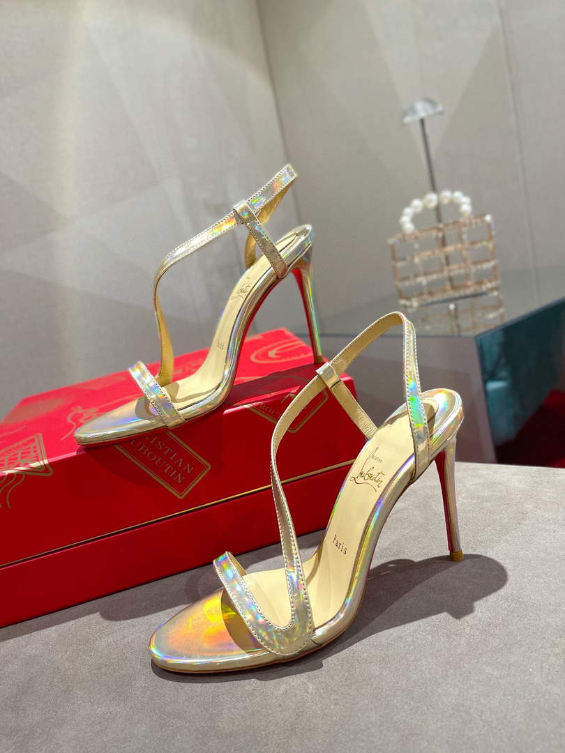 Christian Louboutin Sandal CL Pumps Shoes High 100mm 79683