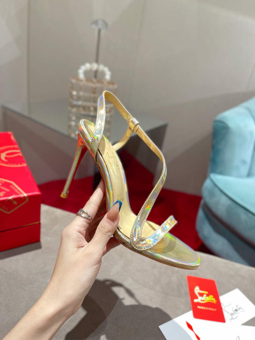 Christian Louboutin Sandal CL Pumps Shoes High 100mm 79683