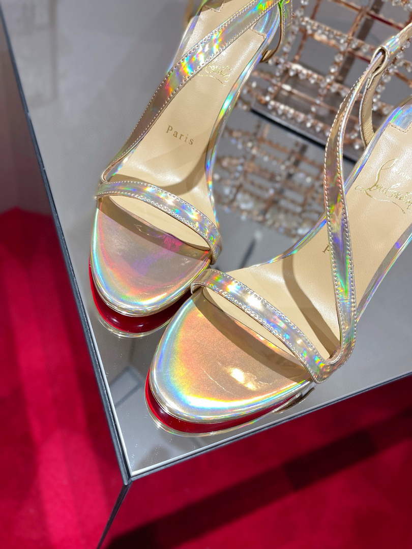Christian Louboutin Sandal CL Pumps Shoes High 100mm 79683