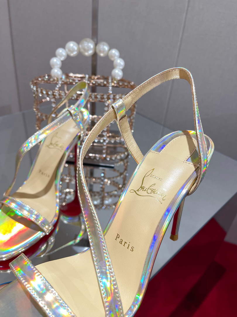 Christian Louboutin Sandal CL Pumps Shoes High 100mm 79683