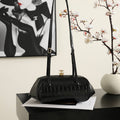 Chanel Clutch with Leather Strap   Crocodile Embossed Calfskin & Gold-Tone Metal AP5360  Black