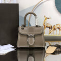 Delvaux AA0406 Brillant Mini Rodeo Surpique Calf Bag Dark Gray - Default Title - View 1