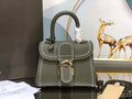 Delvaux AA0406 Brillant Mini Rodeo Surpique Calf Bag Dark Green