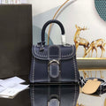 Delvaux AA0406 Brillant Mini Rodeo Surpique Calf Bag Navy Blue - Default Title - View 1