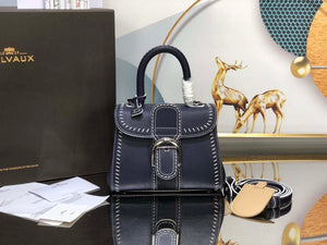 Delvaux AA0406 Brillant Mini Rodeo Surpique Calf Bag Navy Blue - Default Title - View 1