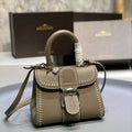 Delvaux AA0406 Brillant Mini Rodeo Surpique Calf Bag olive green - Default Title - View 1