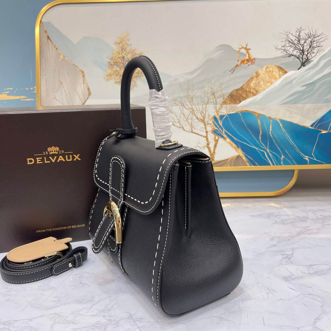 Delvaux AA0569 Brillant PM Rod¨¦o Calf Bag Black