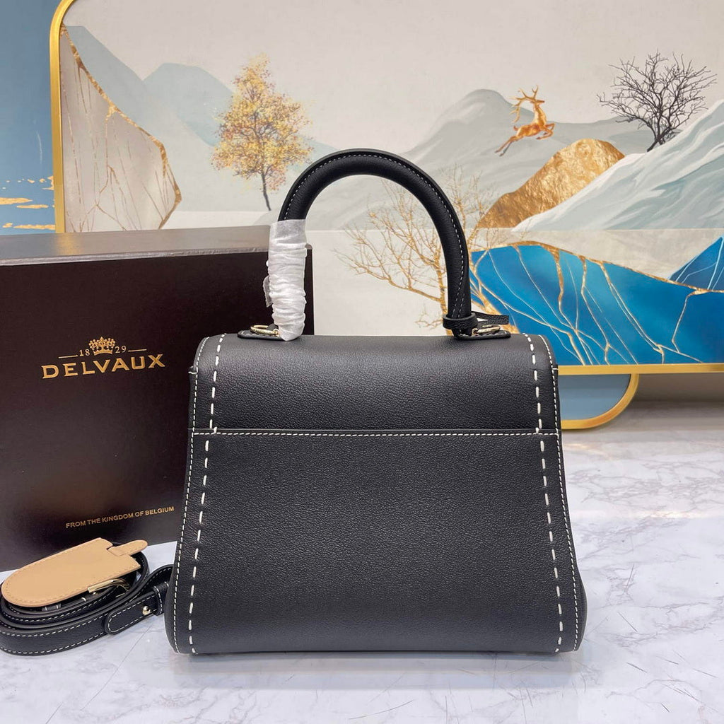 Delvaux AA0569 Brillant PM Rod¨¦o Calf Bag Black
