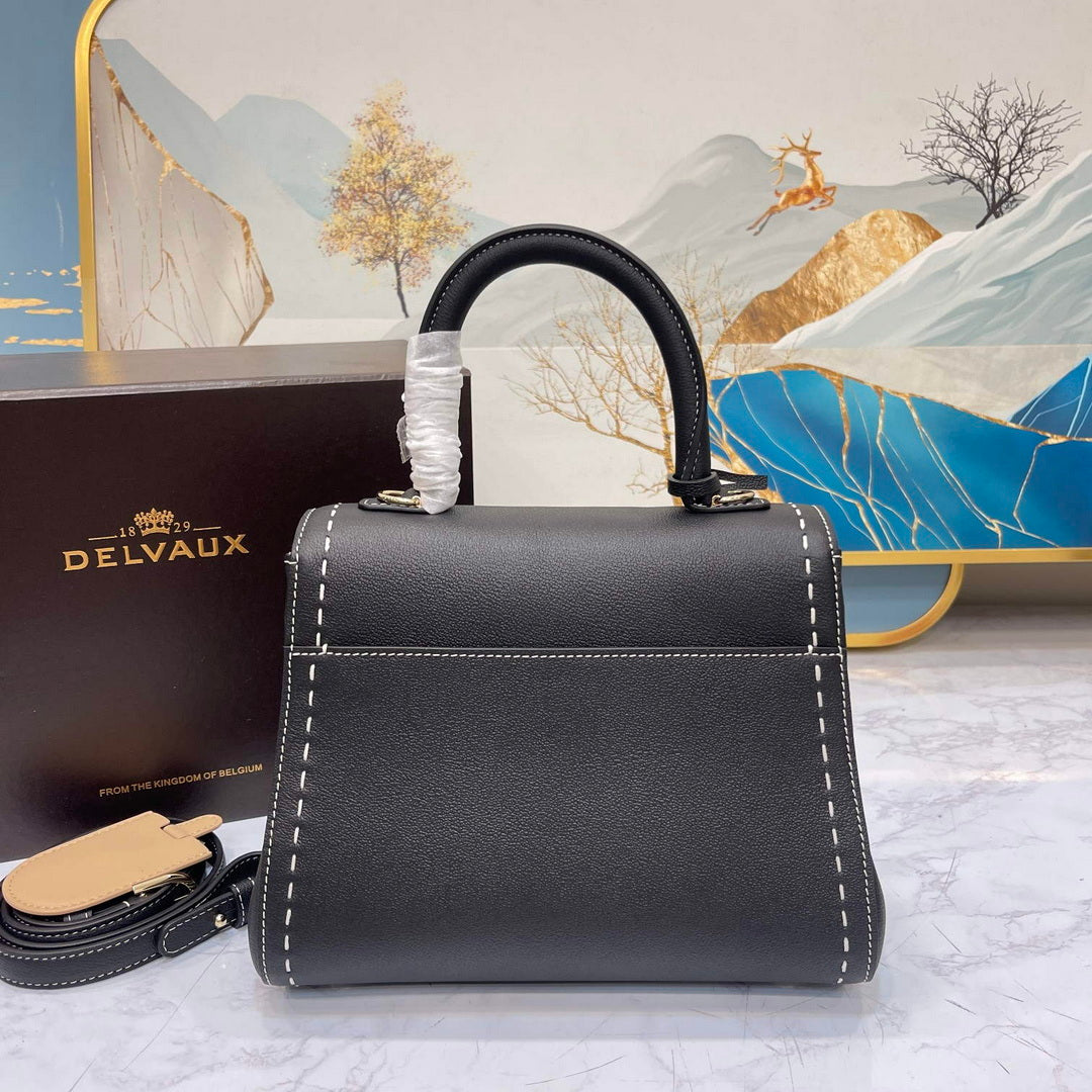 Delvaux AA0569 Brillant PM Rod¨¦o Calf Bag Black
