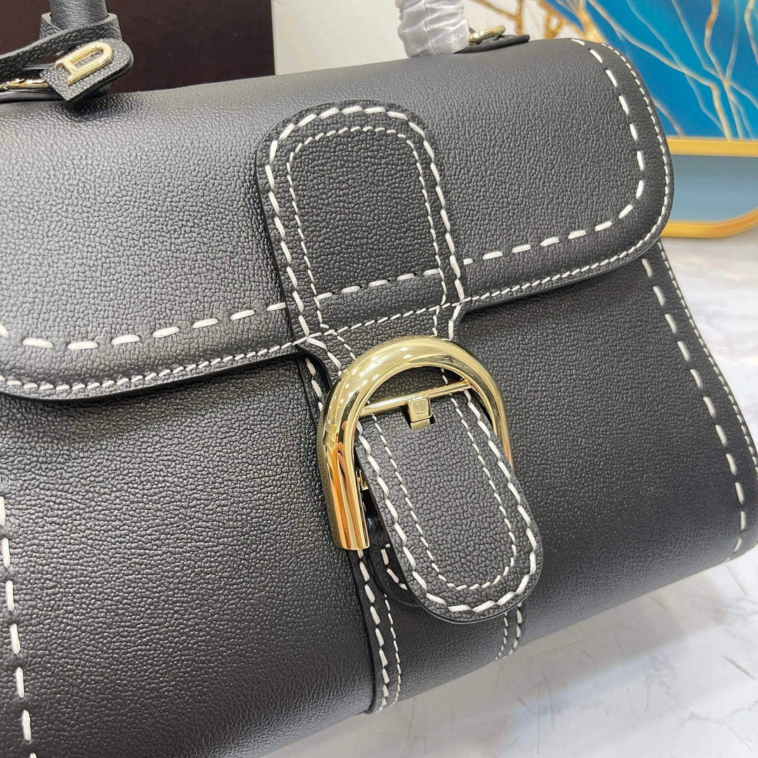 Delvaux AA0569 Brillant PM Rod¨¦o Calf Bag Black