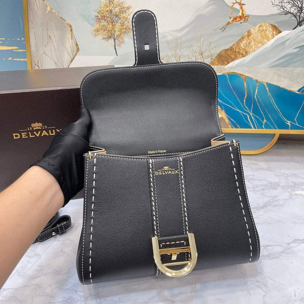 Delvaux AA0569 Brillant PM Rod¨¦o Calf Bag Black